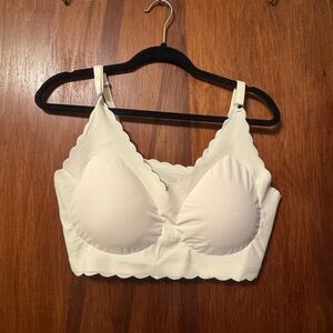 Women's Plus Size Bralette with Pads - Beige Size 3x